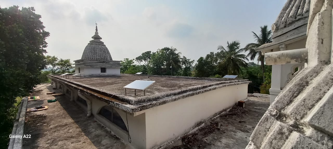 Domejur Addyapith Mandir Bay Light System Installed