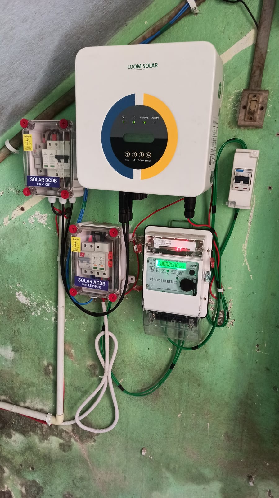 3kva on grid System Installed at Barrackpore